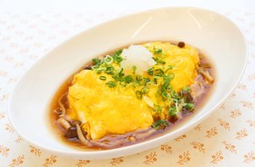 きのこの和風オムライス*ぽん酢で甘酢あん
