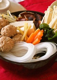 マロニー肉団子鍋(野菜高騰時）