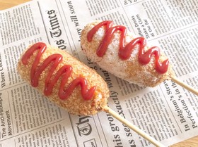 超のび〜る!韓国の簡単チーズホットドッグ