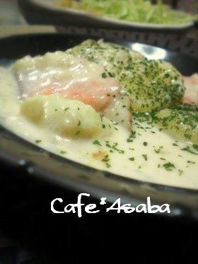 サーモンとポテトのクリーム煮