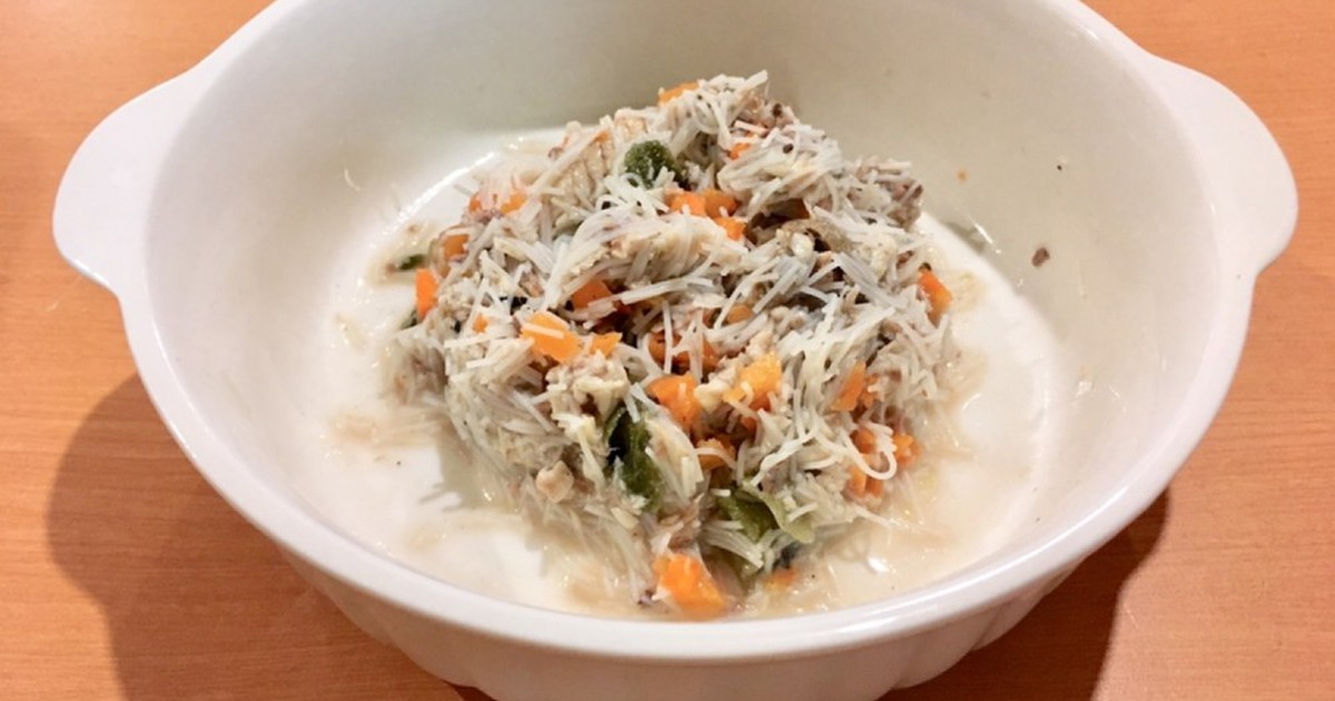 イワシと玄米ビーフン 犬ご飯 レシピ 作り方 By おもちまい クックパッド