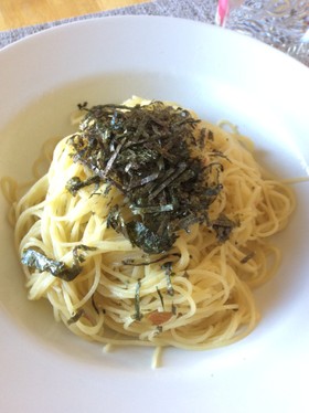 【ズボラ飯】お茶漬けの素でパスタ♪