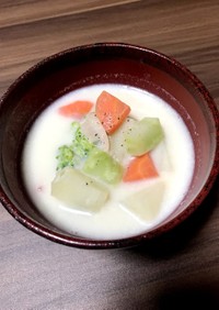 豆乳野菜スープ