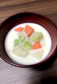 豆乳野菜スープ
