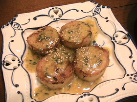 山芋のステーキ カレー風味