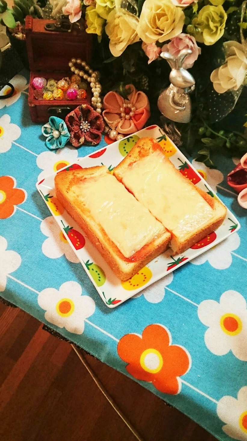 ここまでずぼらな①チーズトースト♡の画像