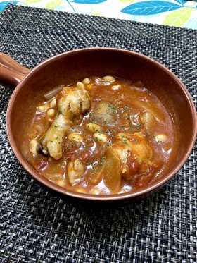 ♡手羽元と大豆のトマト煮込み♡