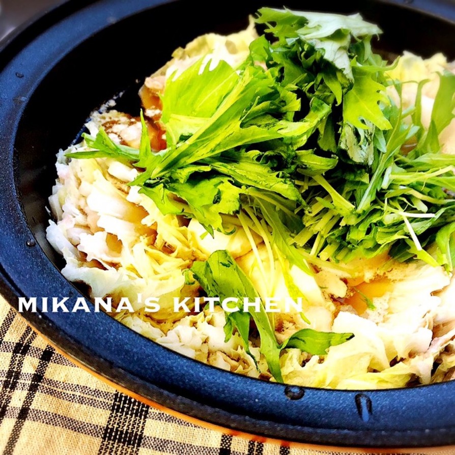 プチッと鍋で白菜と豚バラのミルフィーユ鍋の画像