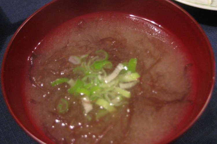 ふのりのお味噌汁 レシピ 作り方 By ママキ クックパッド