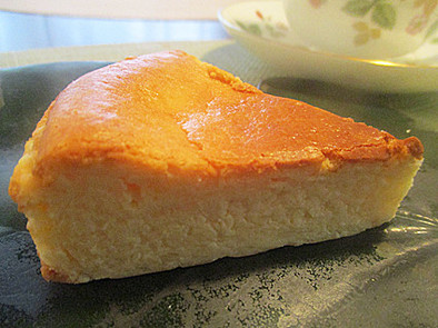 甘酒と米粉で焼くチーズケーキの写真