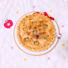 キティちゃんの誕生日祝♡アップルパイ