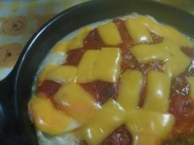 豆腐と卵のミートグラタン