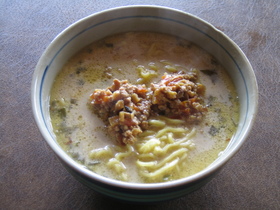 作り置きフル活用!坦々麺