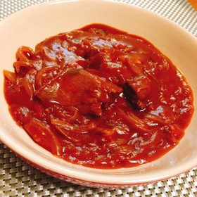 牛タンブロックのトマト煮込み