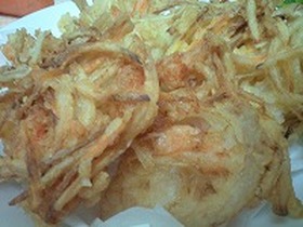 海老と玉ねぎのサクサクかき揚げ♪