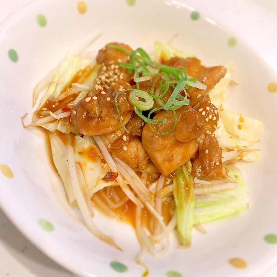 ピリ辛☆鶏肉の味噌炒めの画像
