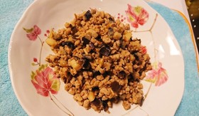 茄子の肉みそ炒め
