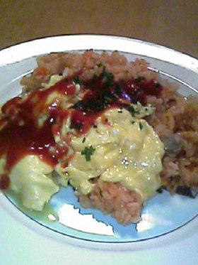 あらごしケチャップで簡単炊き込みピラフ!