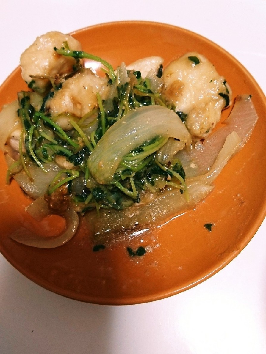 鶏むねと野菜の味噌マヨネーズ炒めの画像