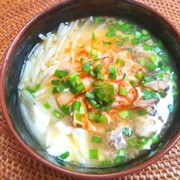 鯖缶チゲ豆富の写真