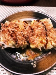 超簡単 お好み焼き風 温とうふの写真