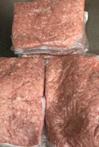 コストコ豚ひき肉冷凍保存！