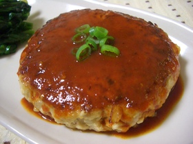 豆腐ハンバーグ♪コチュジャンソース