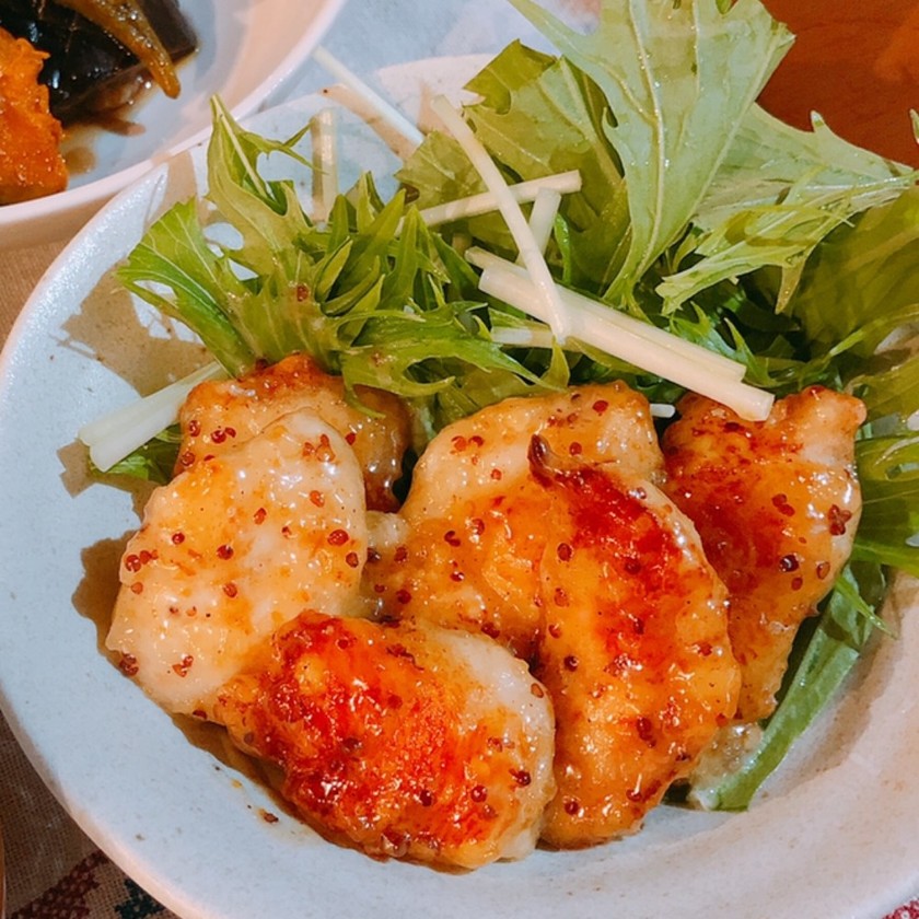 フレンチマスタード鶏胸肉のレシピ