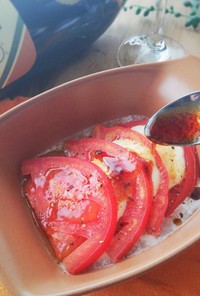 トマトとモッツァレラの和風焼きカプレーゼ