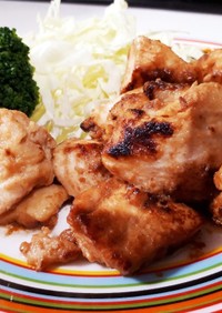 調味料1:1簡単すぎる鶏肉の味噌マヨ焼き