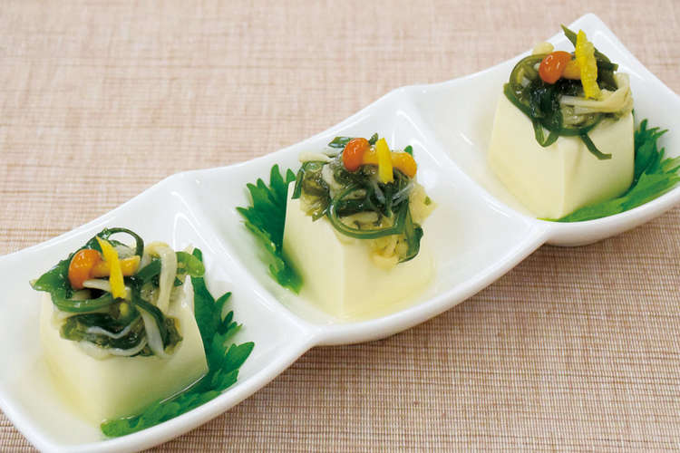 昆布サラダゆず風味 豆腐の前菜 レシピ 作り方 By 丸松物産 クックパッド 簡単おいしいみんなのレシピが360万品