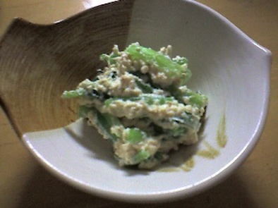 小松菜を使って簡単白和えの写真