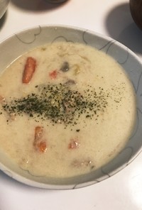 白菜と里芋のトロトロ豆乳シチュー