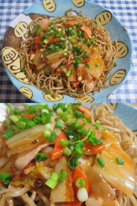 ぶち辛いあんかけ焼きそば