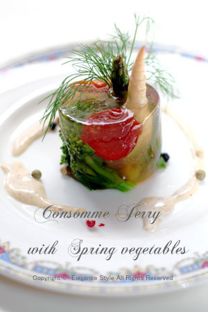 本場フランスの味「春野菜のゼリー寄せ 」の画像