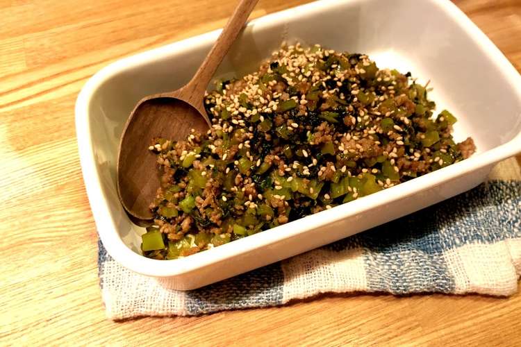 かぶの葉っぱと豚ひき肉のふりかけそぼろ レシピ 作り方 By リリーのテーブル クックパッド 簡単おいしいみんなのレシピが352万品
