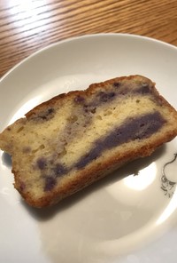 紫芋のマーブルパウンドケーキ