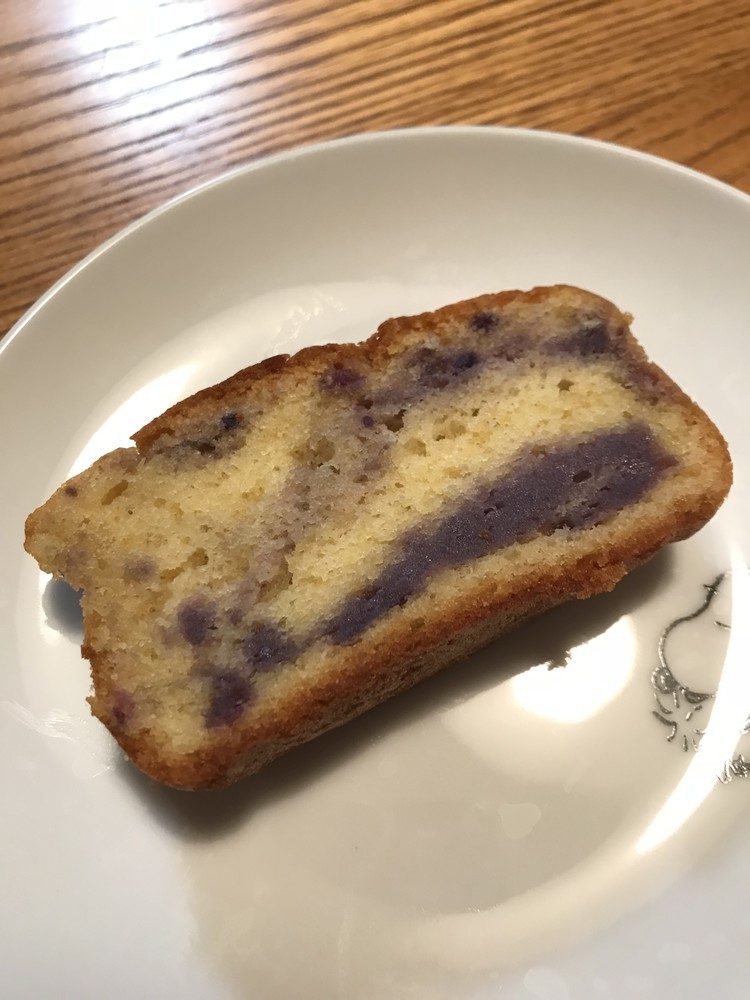 紫芋のマーブルパウンドケーキの画像