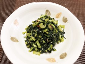大根の葉っぱで簡単ご飯のお供♪