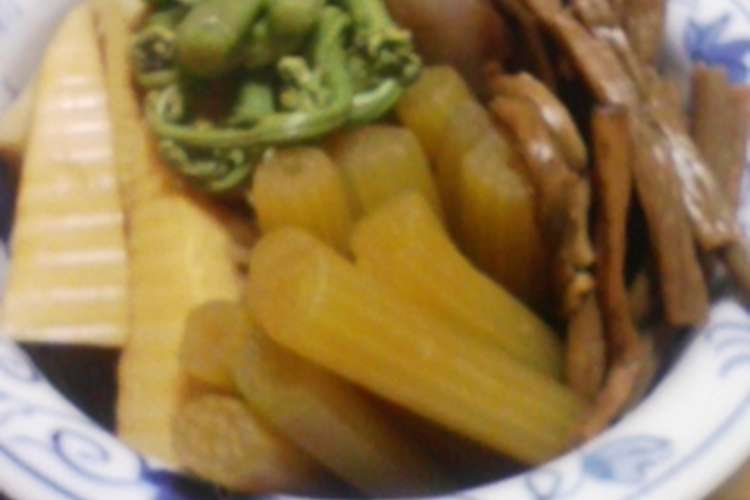 ぜんまいとわらびとふきの煮物 レシピ 作り方 By Ivuponta クックパッド 簡単おいしいみんなのレシピが371万品