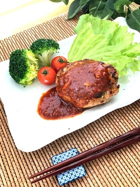 肉とえのきで低糖質ハンバーグ♡