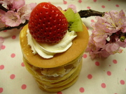 嬉し楽し♪ミニホットケーキミルフィーユ♪の写真