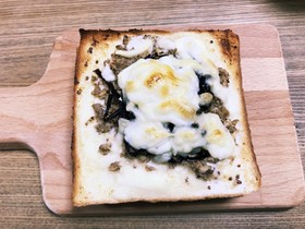 さば昆布チーズトースト