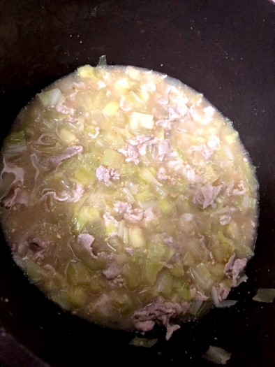 キャベツと豚肉の味噌煮＊離乳食後期の写真