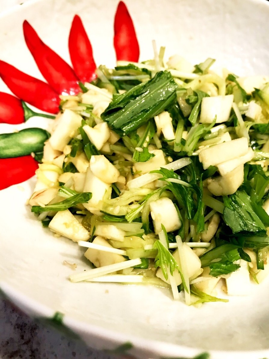 水菜とはんぺんの簡単和風サラダの画像