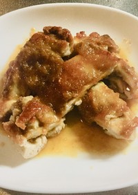 雑な男料理：生姜醤油のチキンステーキ