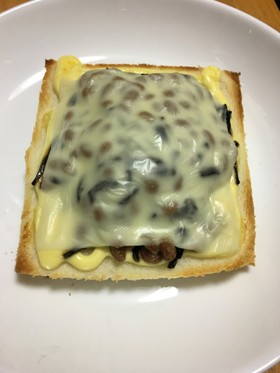 フジッコ煮×納豆トースト