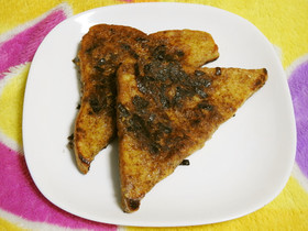ふじっ子煮のフレンチトースト