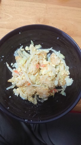 鶏むね肉の卵野菜炒め