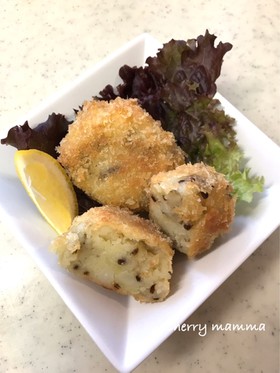 アンチョビ+フジッコ煮のおつまみコロッケ